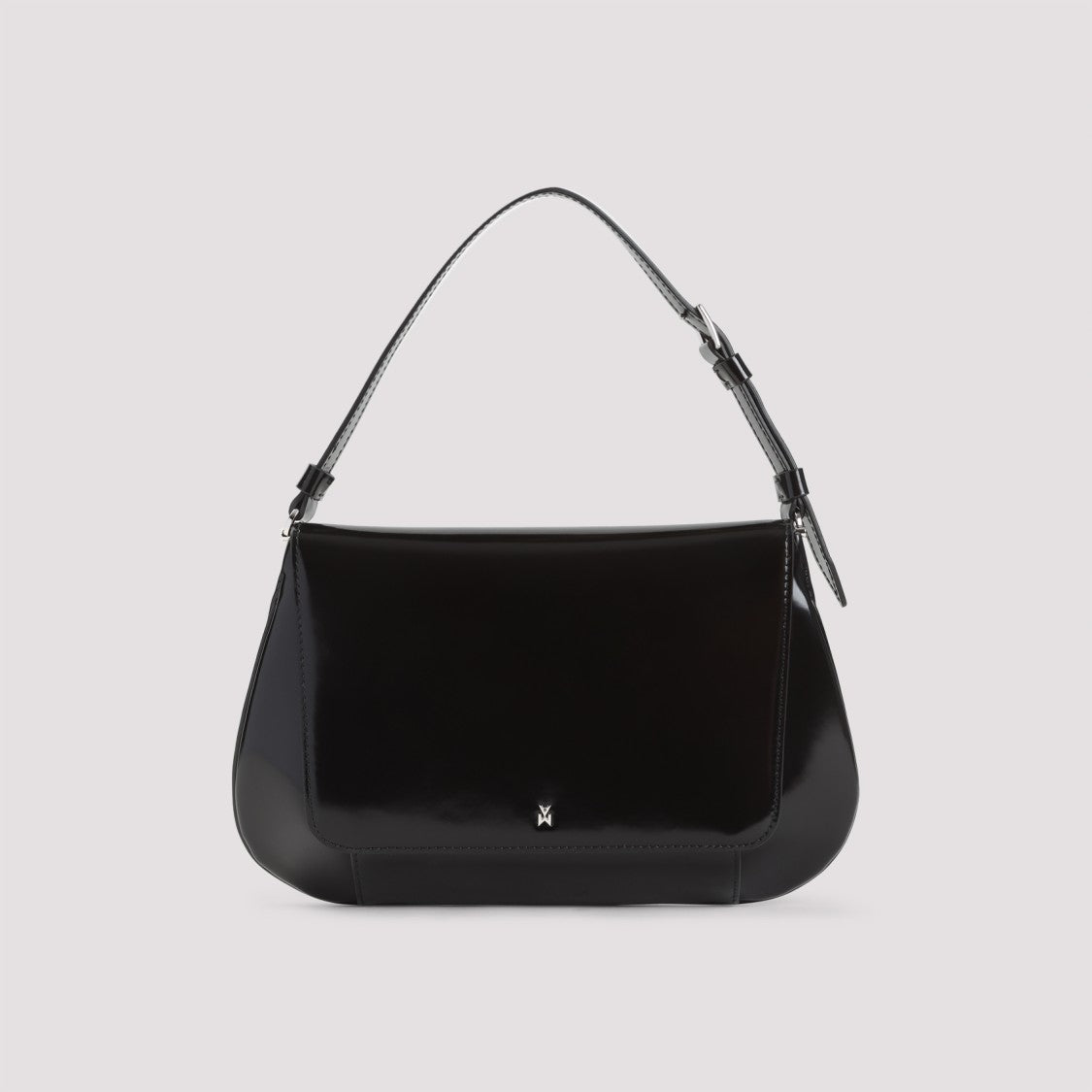 Amina Muaddi Brushed Leather Shoulder Bag