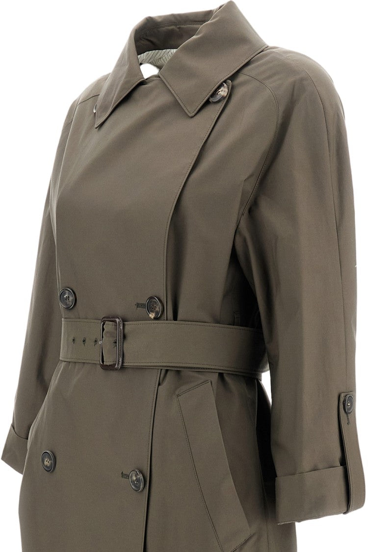 Max Mara Double-Breasted Long Trench Coat