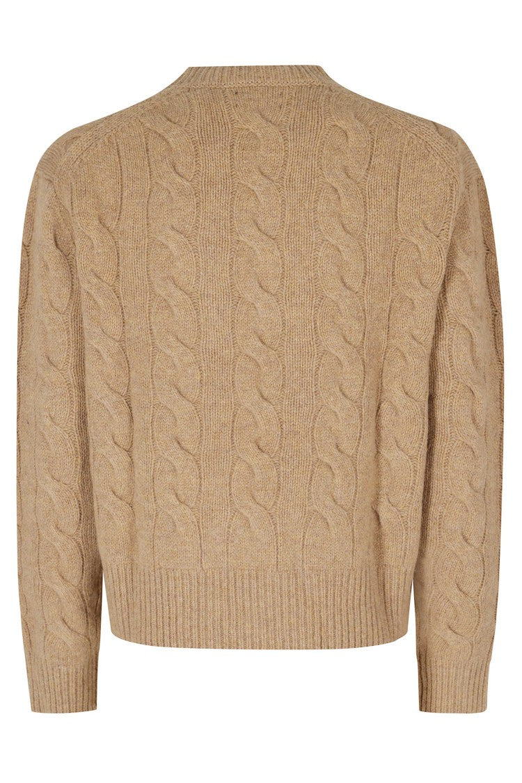 Polo Ralph Lauren Cable Knit Cashmere Sweater With Subtle Logo Detail
