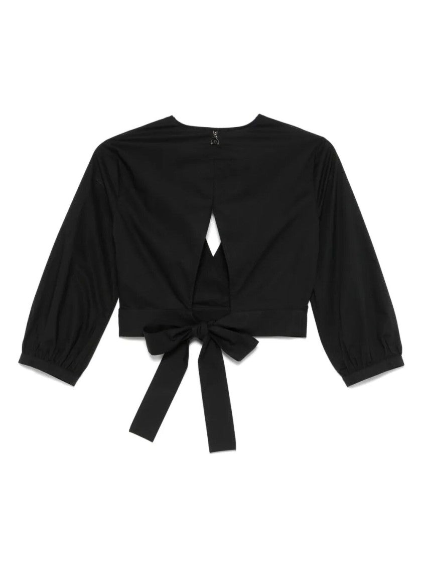 Patrizia Pepe Wrap Design Top With Deep V-Neckline