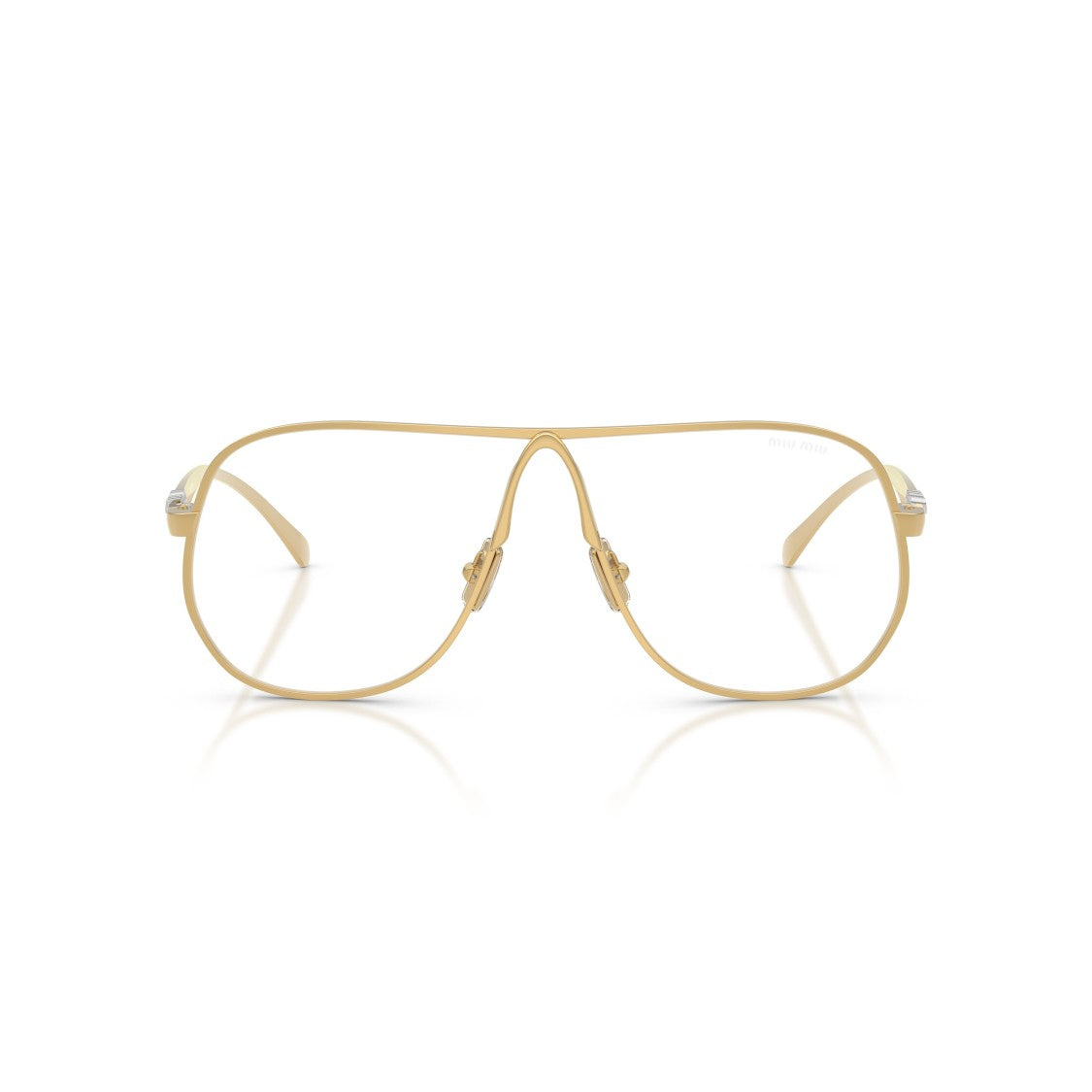 Miu Miu 0Mu A56s Thin Metal Frame Aviator Sunglasses