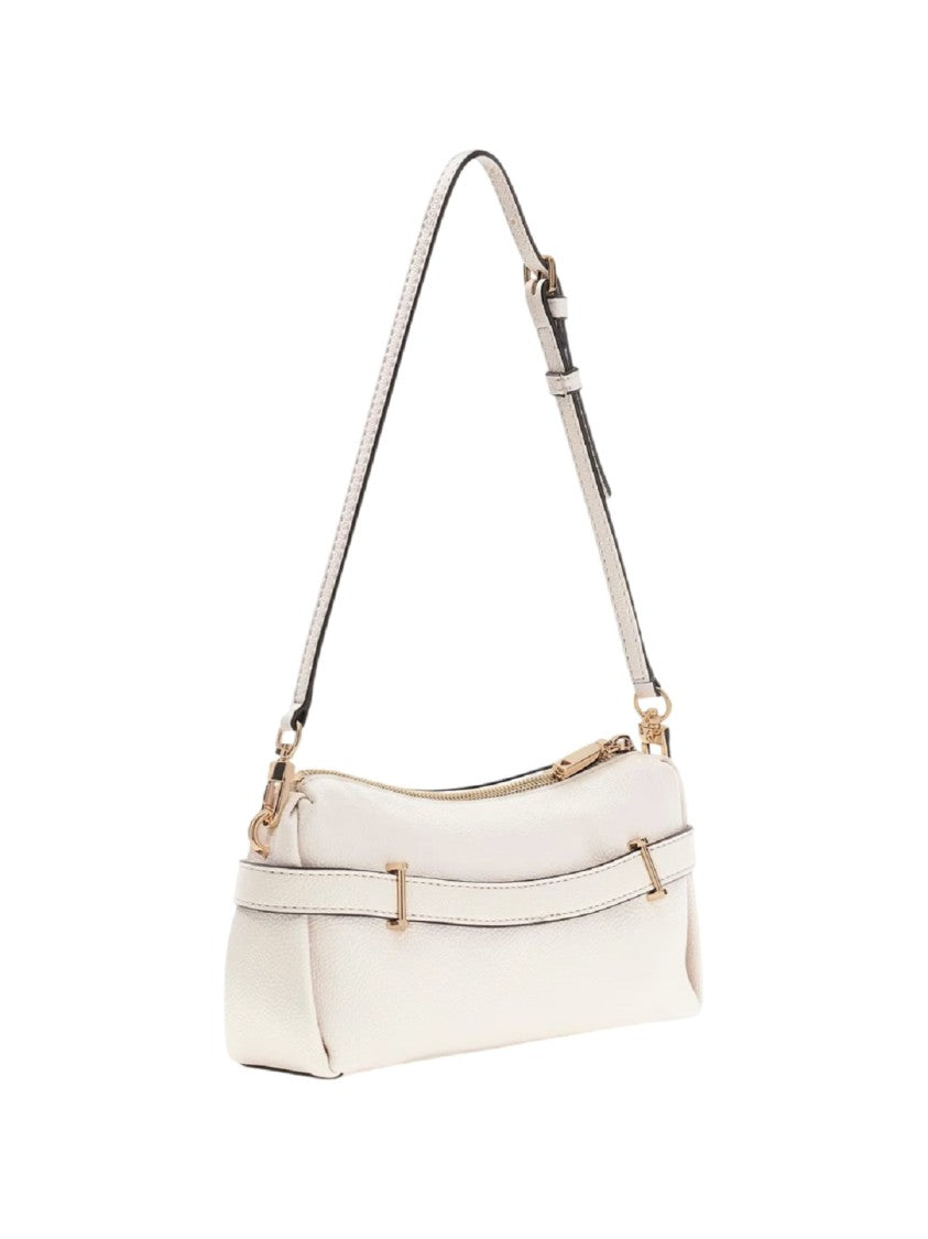 Guess Faux Leather Zip Shoulder Bag