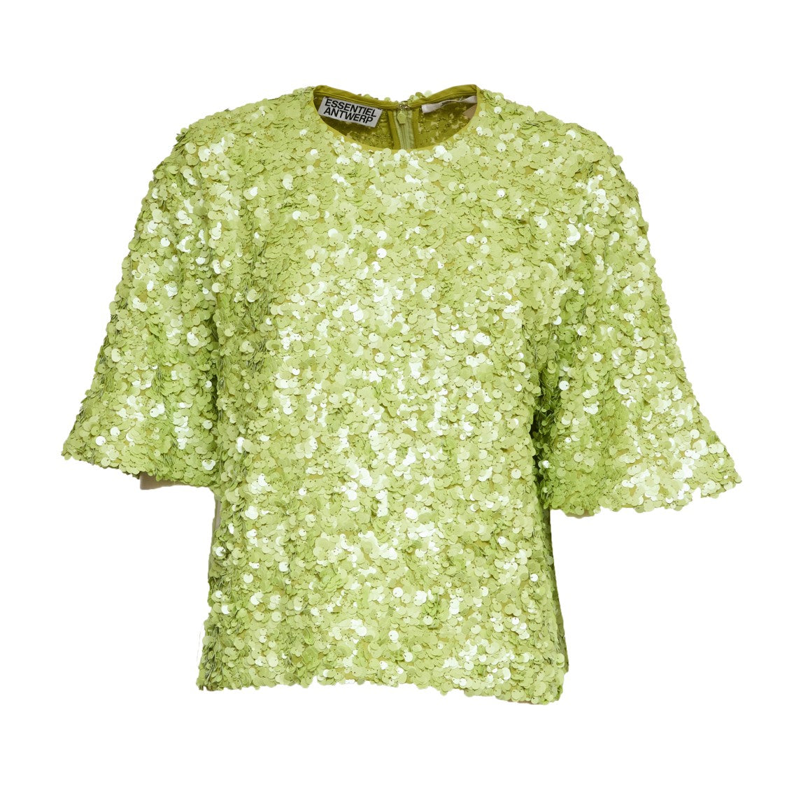 Essentiel Antwerp Juli Dropped Shoulder Sequin Top