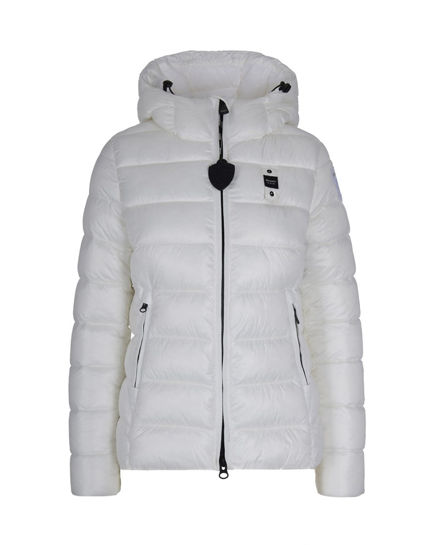 Blauer Optic White Caroll Water-Repellent Micro Rip Nylon Jacket