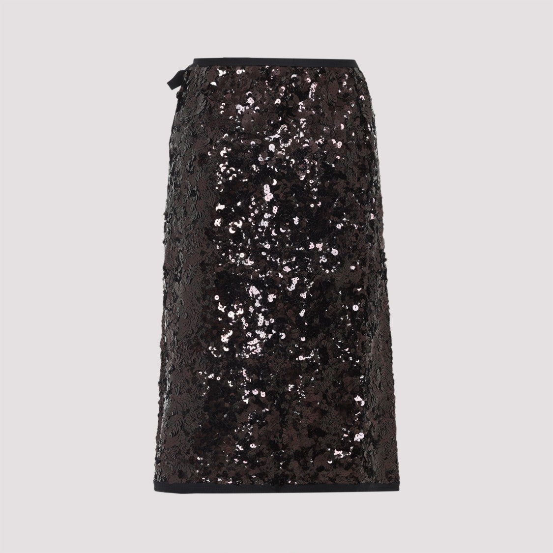 Prada Sequined Nude Neutral Skirt
