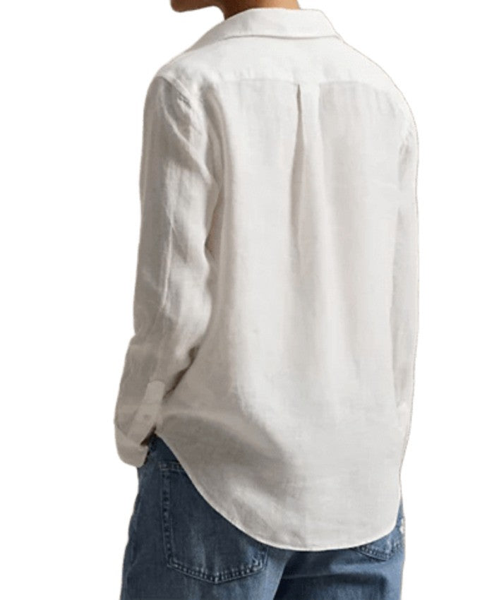 Polo Ralph Lauren White Linen Shirt