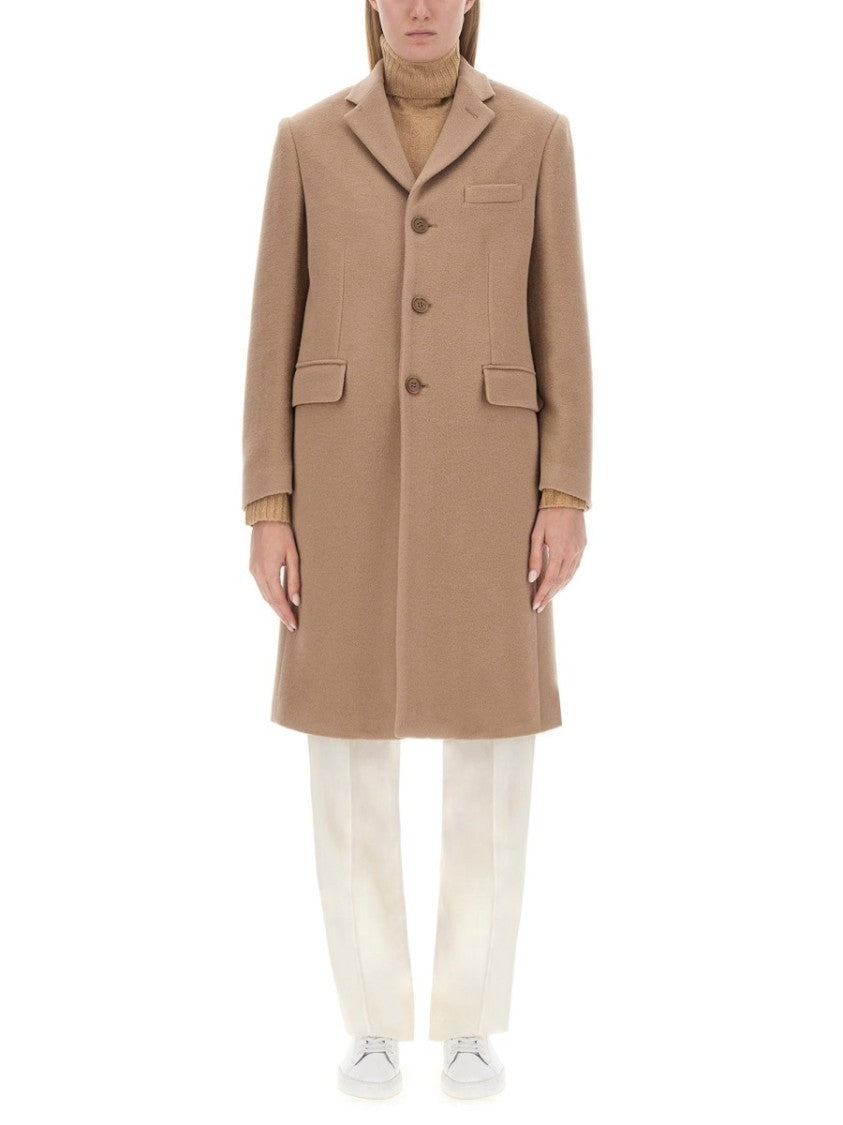 Aspesi Classic Oversize Coat With Notched Lapel
