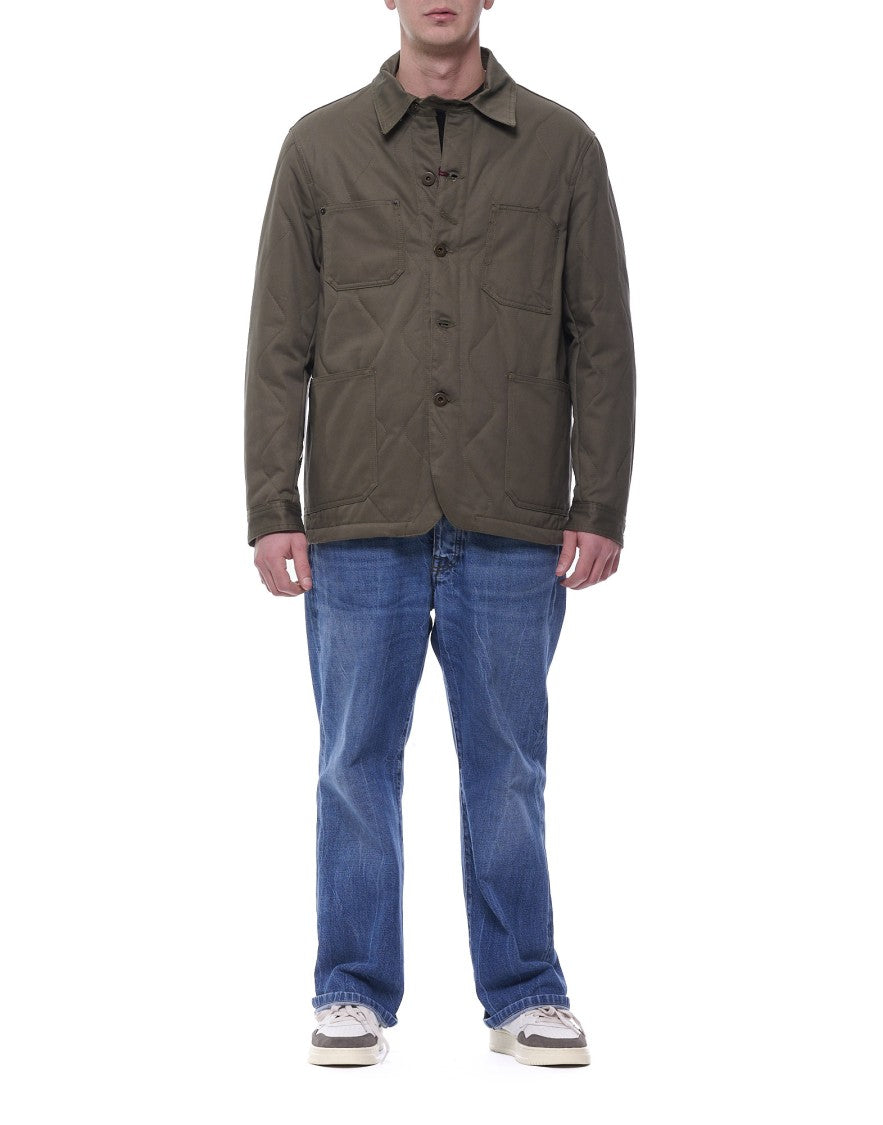Tela Cruda Boxy Fit Utility Workwear Jacket With