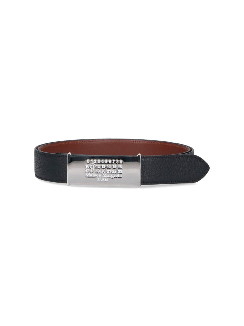 Maison Margiela Numeric Reversible Belt – Brown/Black