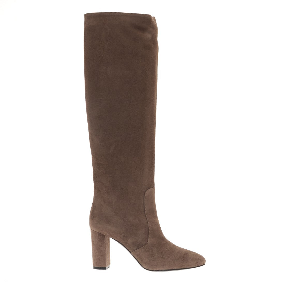 Via Roma 15 Mud Suede Boot 80Mm Heel