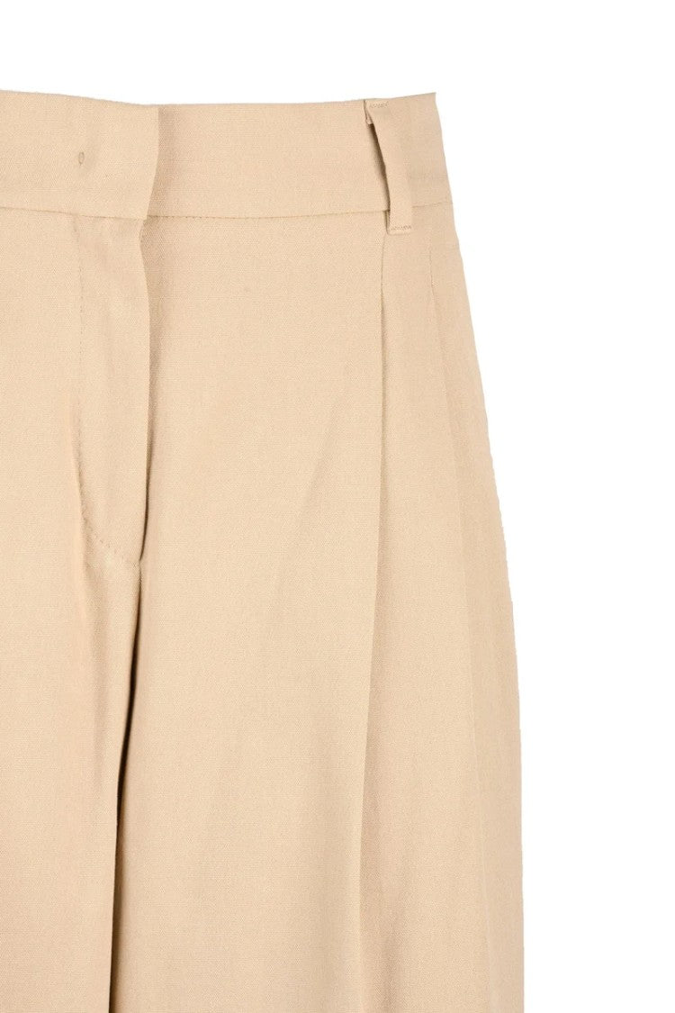 Max Mara Ezio Wide Leg Trousers - Beige