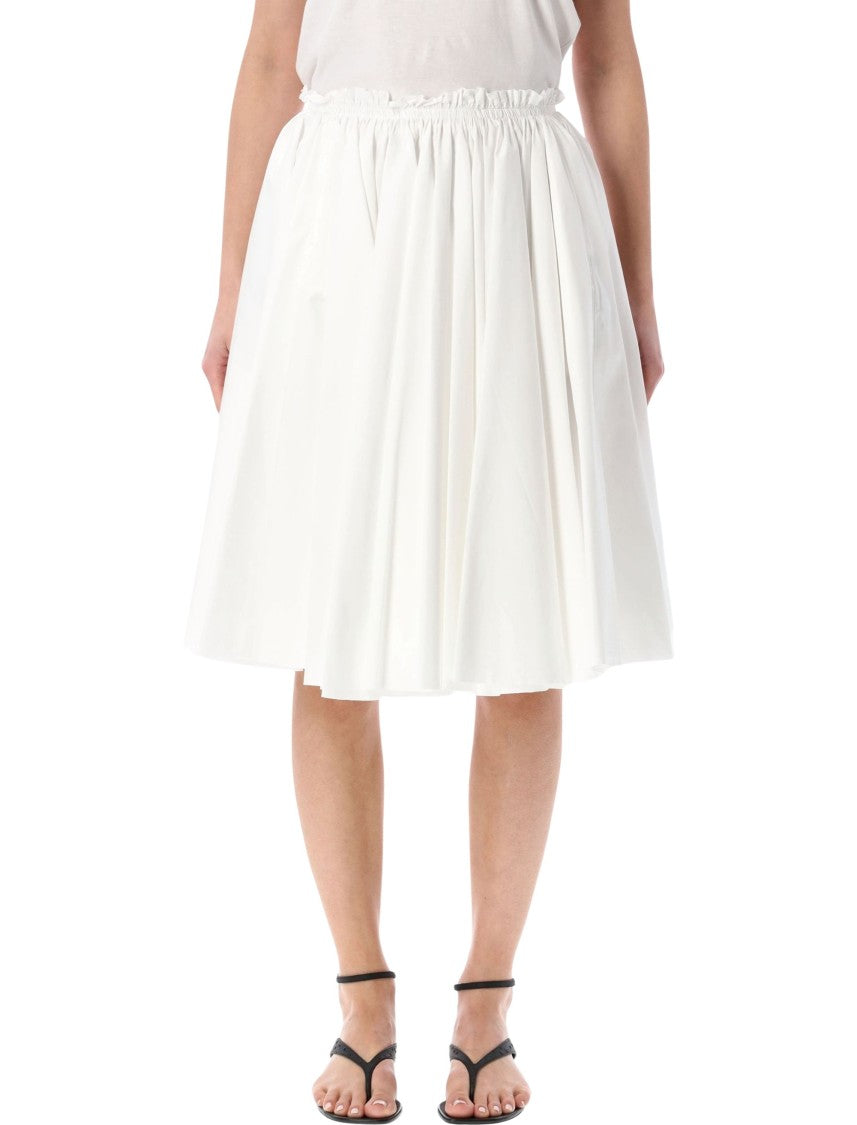 Ami Paris Corolla Flared Corolla Cotton Midi Skirt