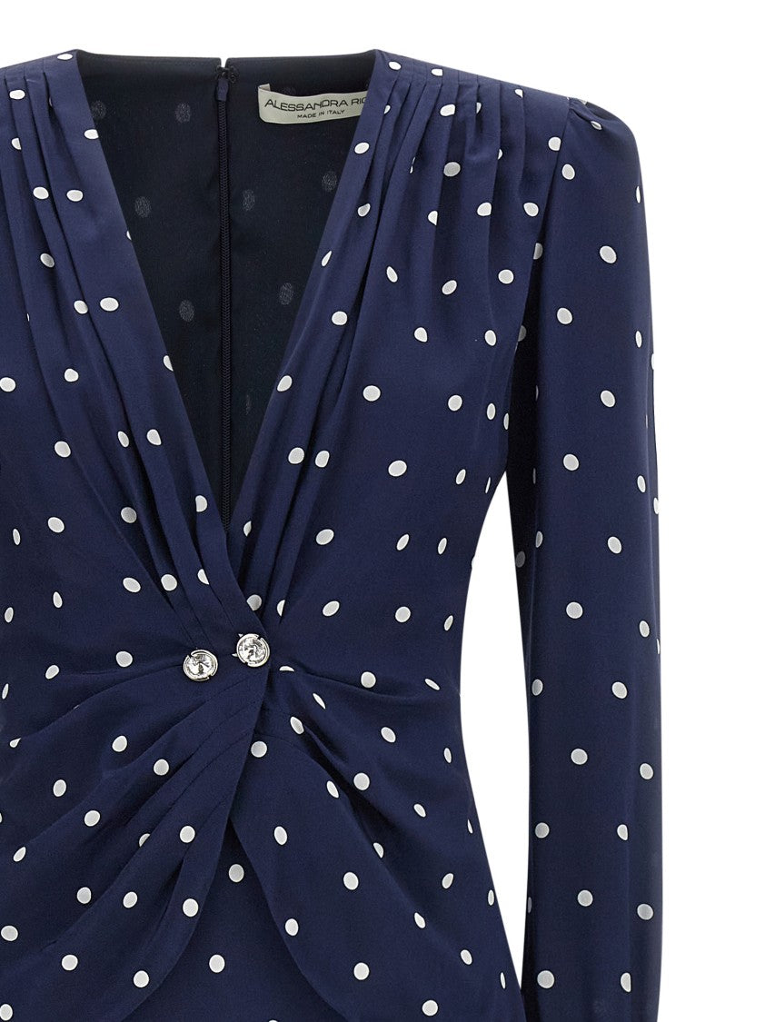 Alessandra Rich Polka Dot Dress