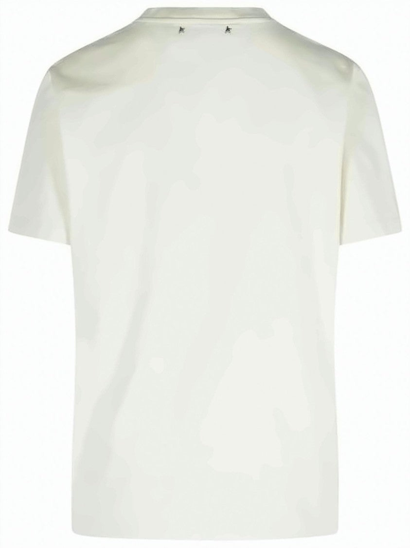Golden Goose Short-Sleeved Crew Neck Cotton T-Shirt With Minimalist Design