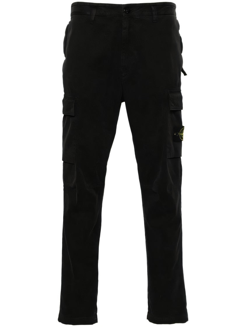 Stone Island Straight-Leg Cargo Pants With Flap Pockets