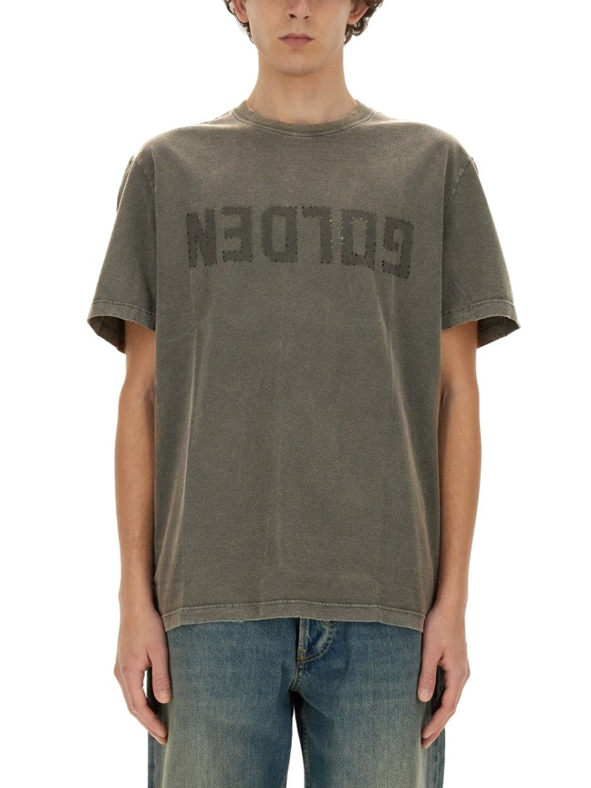 Golden Goose Relaxed-Fit Cotton T-Shirt With Bold Logo