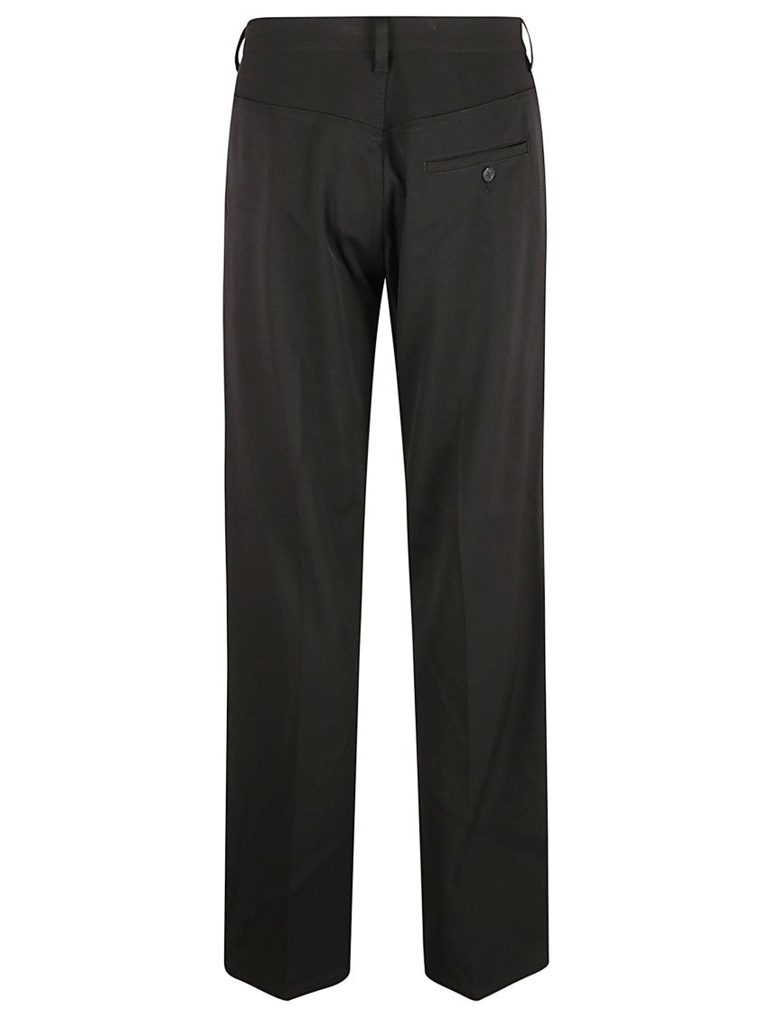 Balenciaga Mid-Rise Stretch Wool Twill Trousers