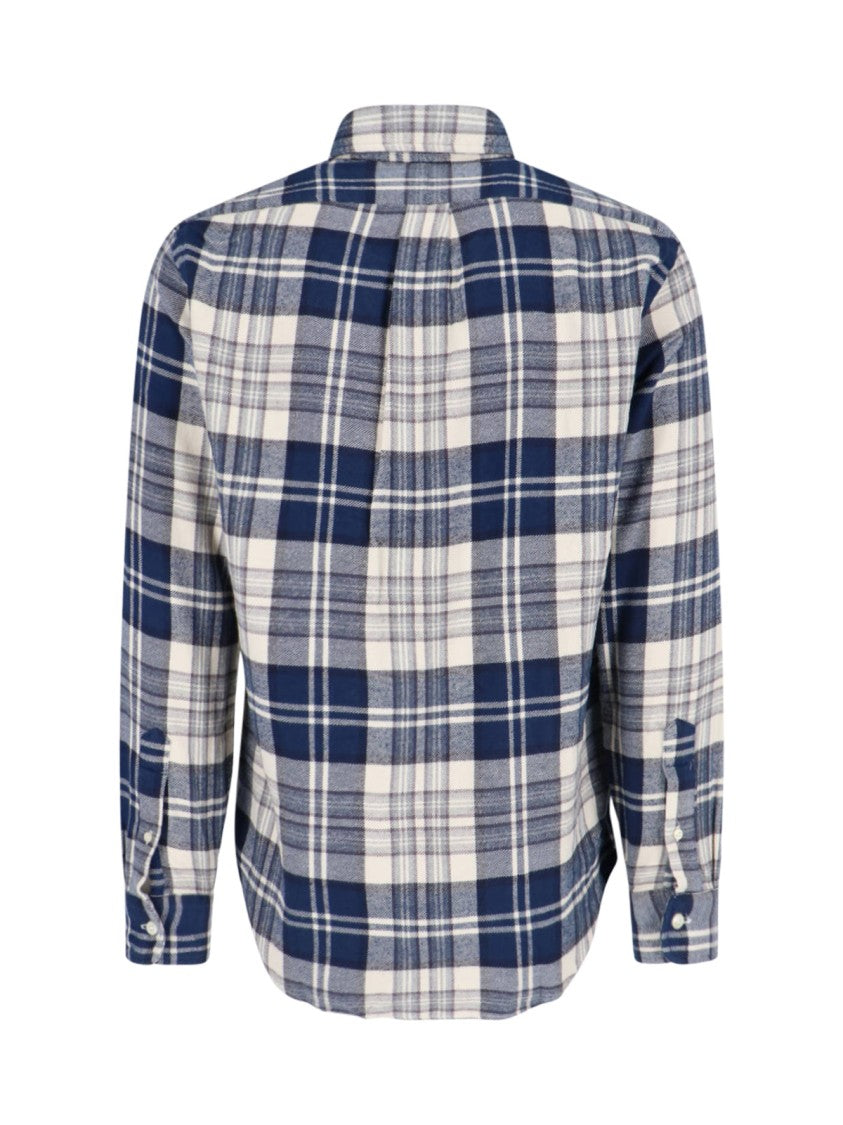 Polo Ralph Lauren Plaid Button-Down Shirt With Curved Hem