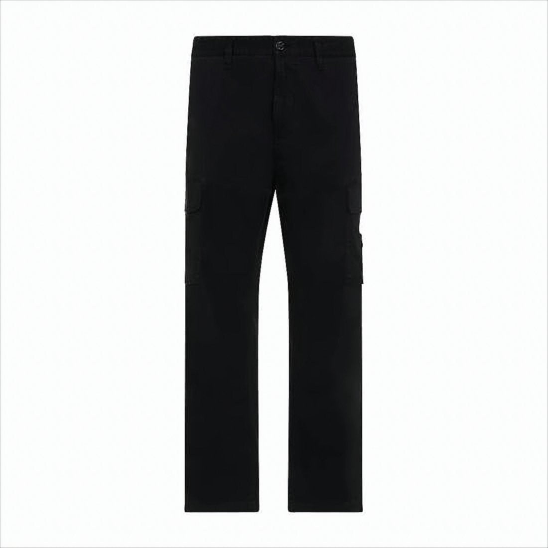 Stone Island Straight-Leg Cargo Pants With Compass Logo Patch