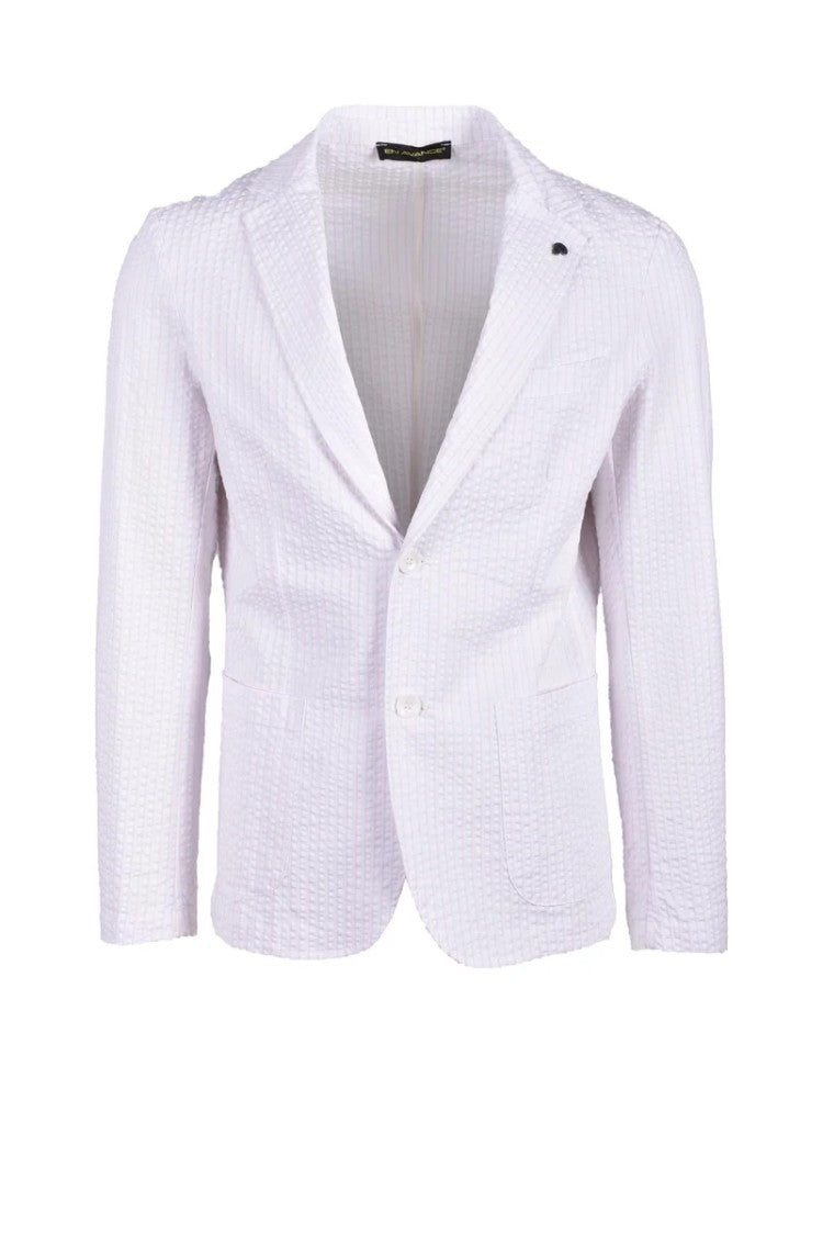 En Avance Multicolor Two-Tone Stretch Cotton Jacket