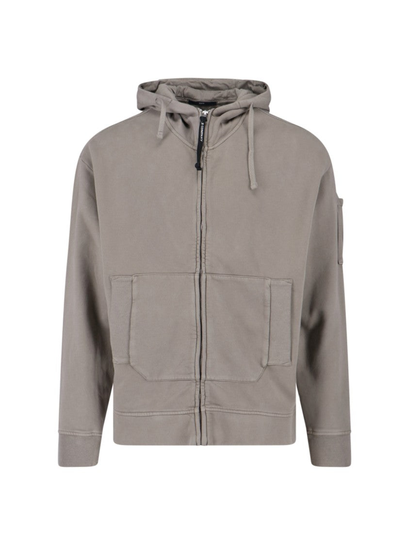 C.P. Company Logo Hoodie – Grey