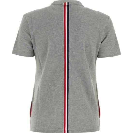 Thom Browne Relaxed Fit Center Back Stripe Short Sleeve Top