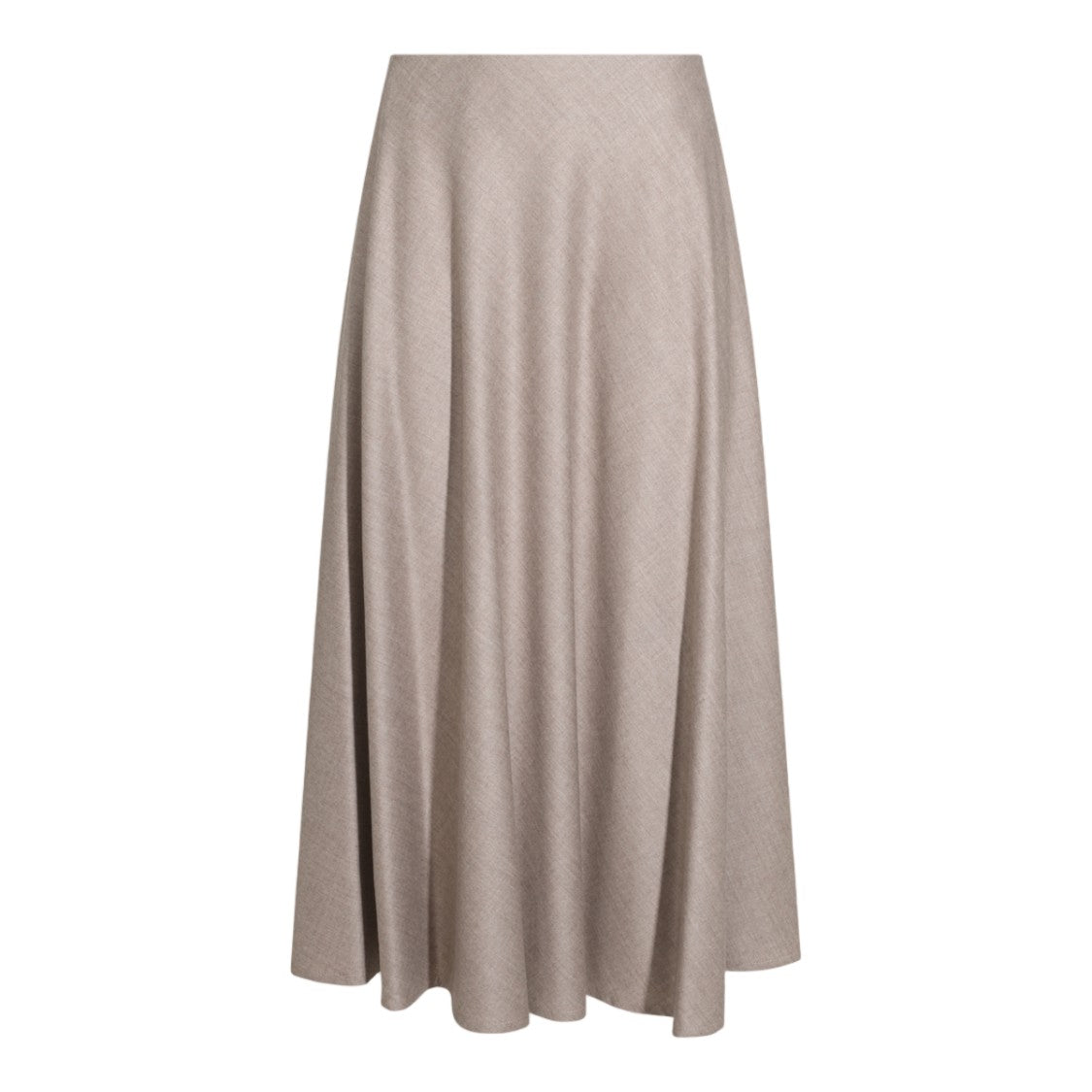 Tagliatore Flowing Textured High Waist Midi Skirt