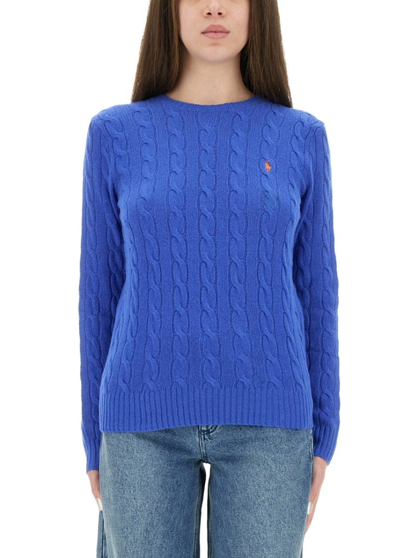 Polo Ralph Lauren Classic Cable-Knit Sweater With Textured Detailing