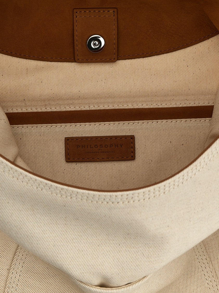 Philosophy Di Lorenzo Serafini Canvas Shoulder Bag