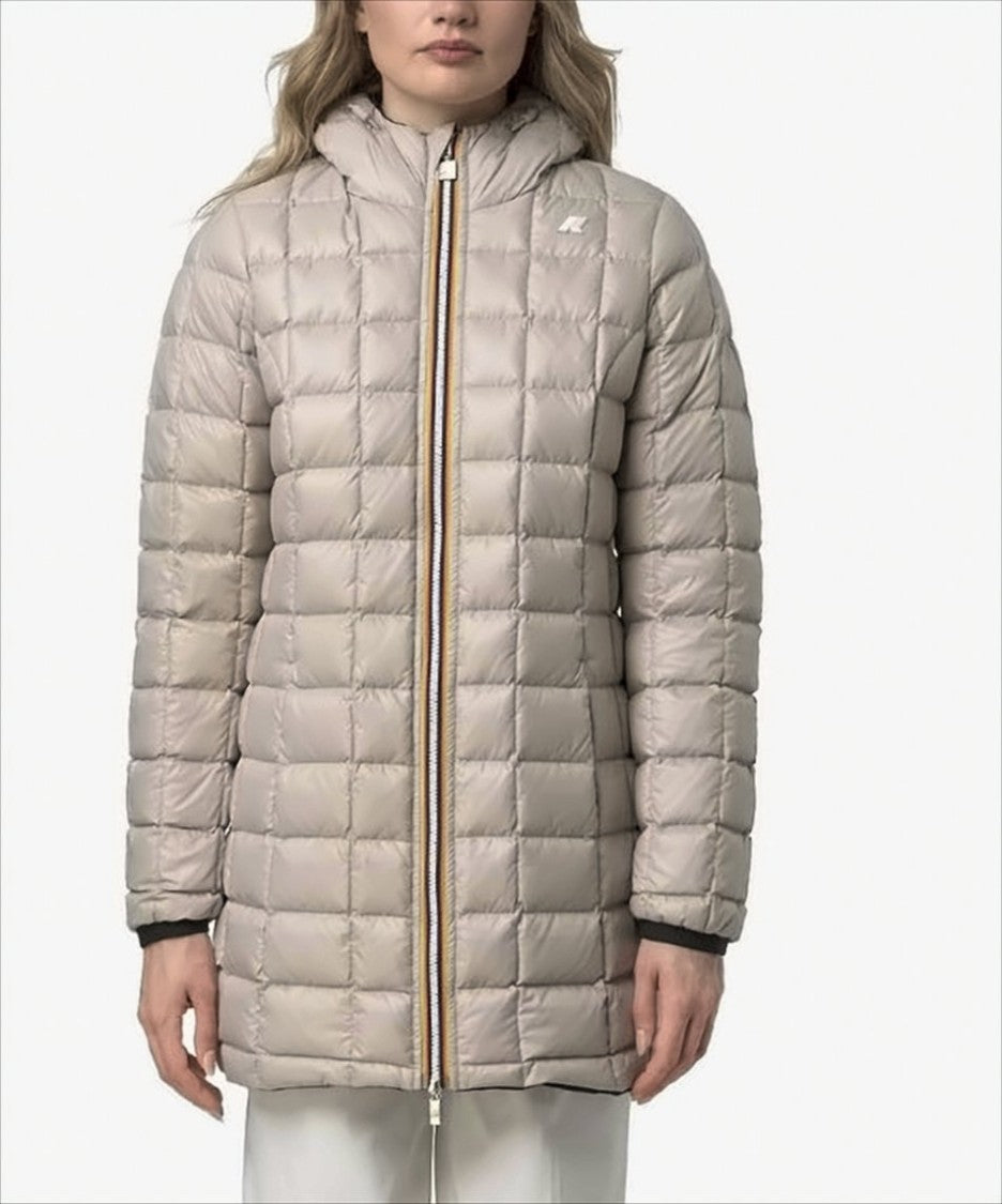K-Way Reversible Down-Insulated Long Coat With Quilted Design