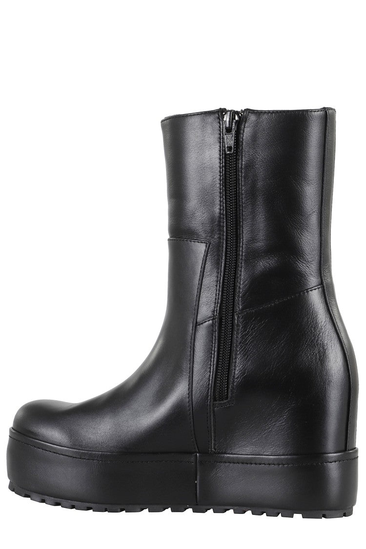 Paloma Barceló Disa Black Leather Ankle Boots