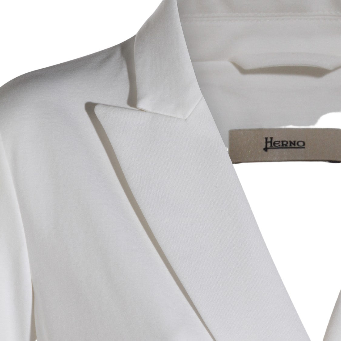 Herno White Jacket With Classic Collar