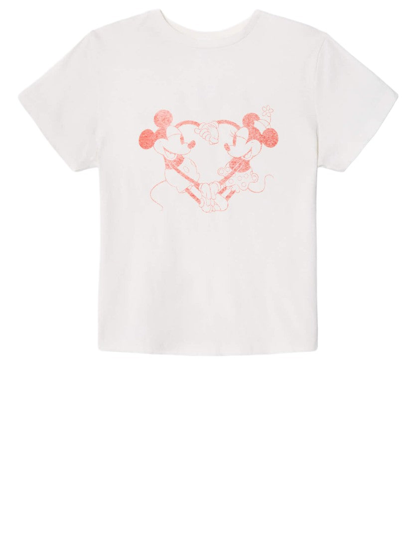 Re/Done Vintage Disney Heart-Themed T-Shirt