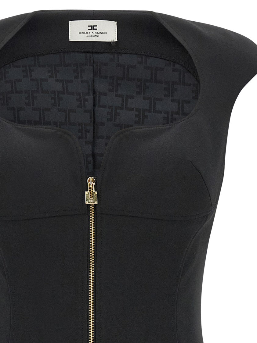 Elisabetta Franchi Heart-Shaped Neckline Dress