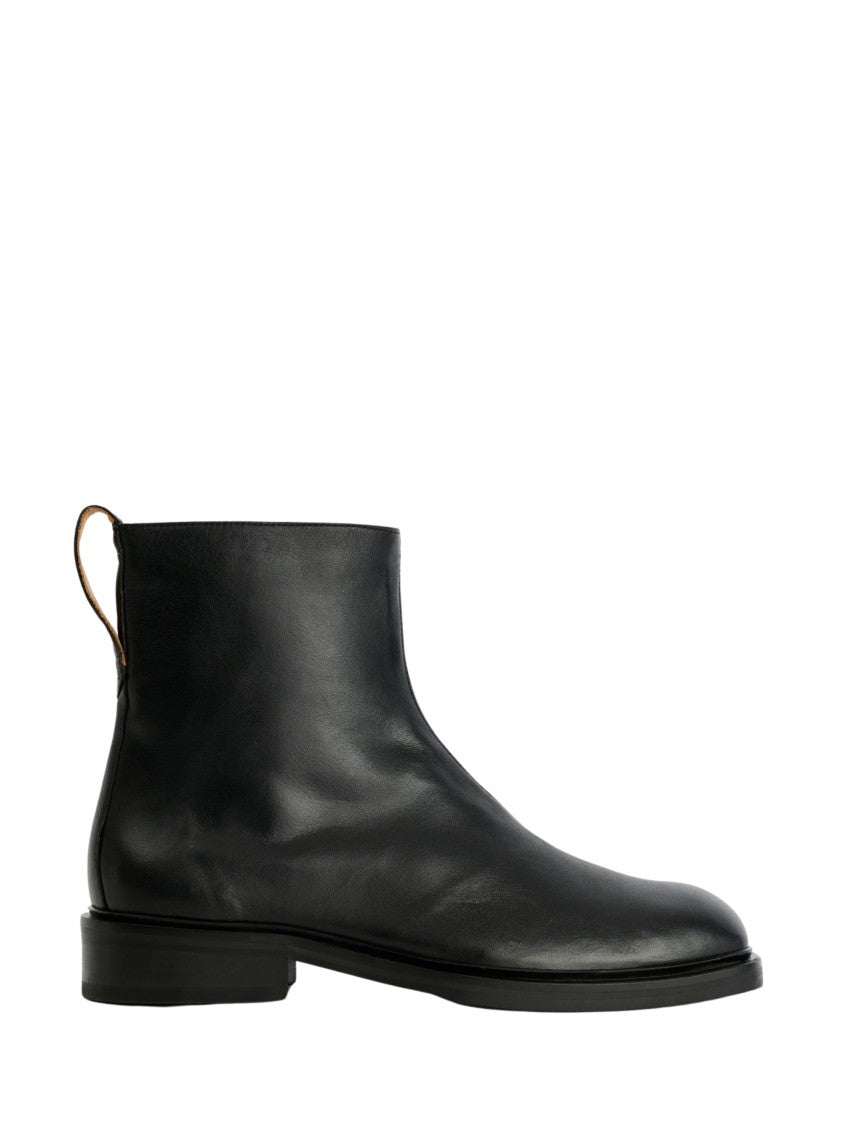 Our Legacy Daimono Black Leather Square Boots