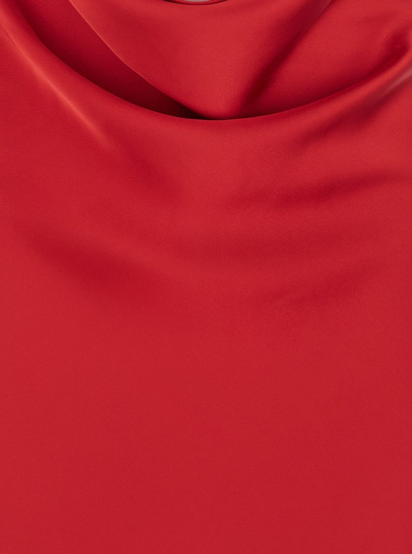 Norma Kamali Sleeveless Low Back Drape Gown