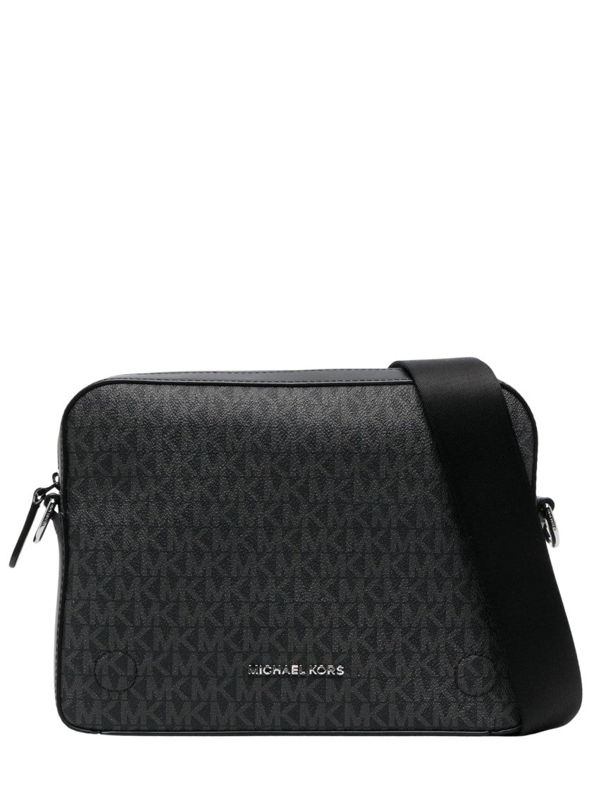 Michael Kors Dual Monogram Leather Crossbody Bag