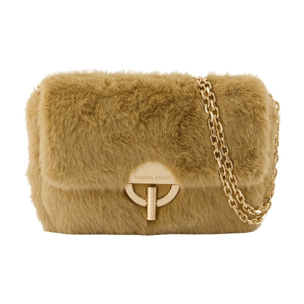 Vanessa Bruno Moon Moyen Shoulder Bag - Synthetic - Beige