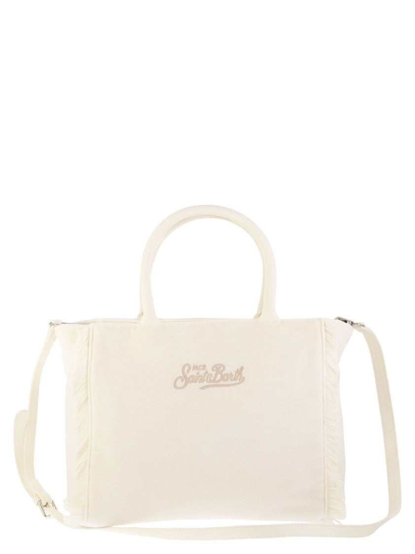 Mc2 Saint Barth Colette - Velvet Handbag With Logo