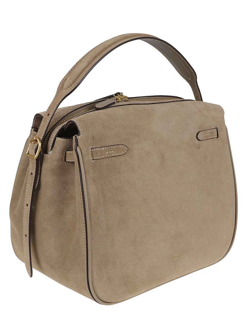 Polo Ralph Lauren Polo Id Bag In Suede Calfskin
