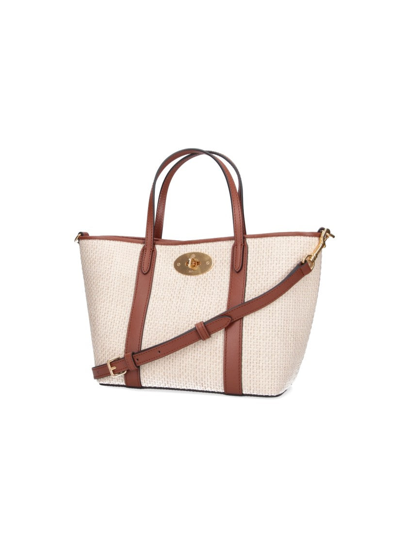 Mulberry Cream/Brown Bayswater Mini Tote Bag