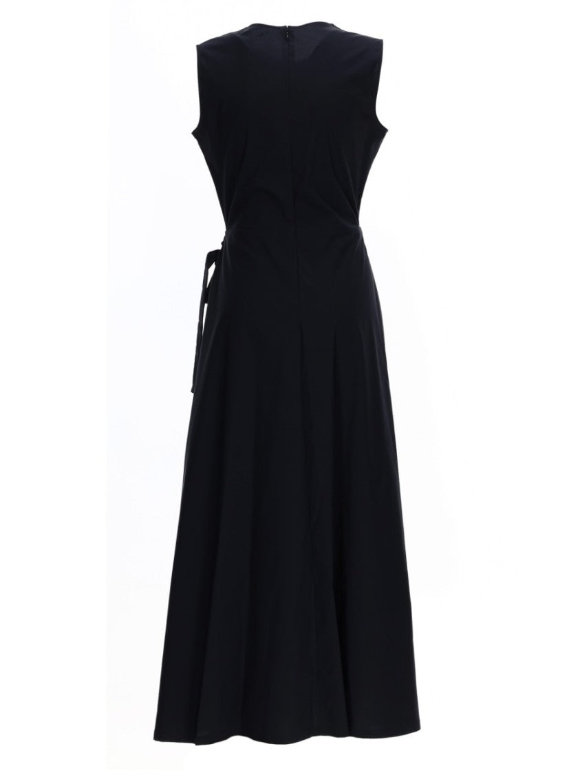 Aspesi Sleeveless Refined Round Neck Midi Dress