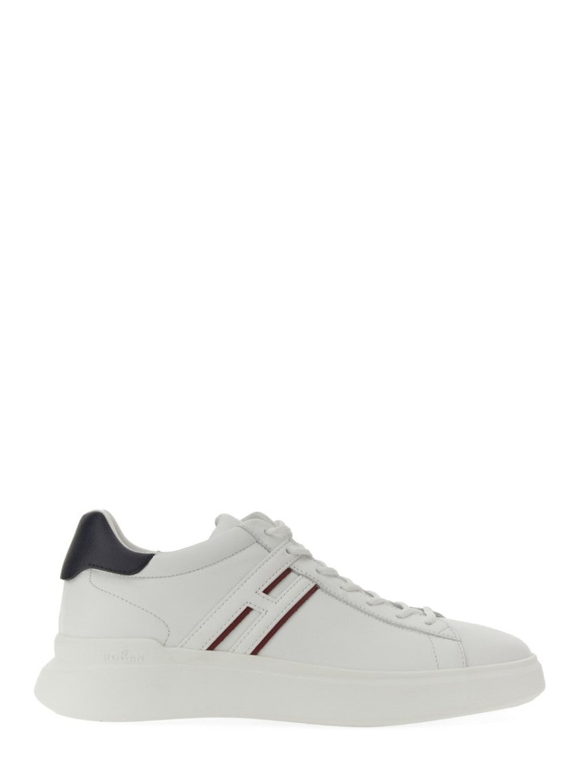 Hogan H580 Low-Top White Leather Sneakers