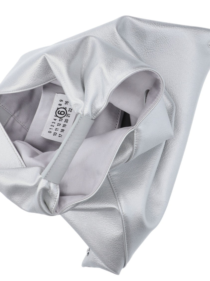 Mm6 By Maison Margiela Silver Japanese Structured Minimalist Bag