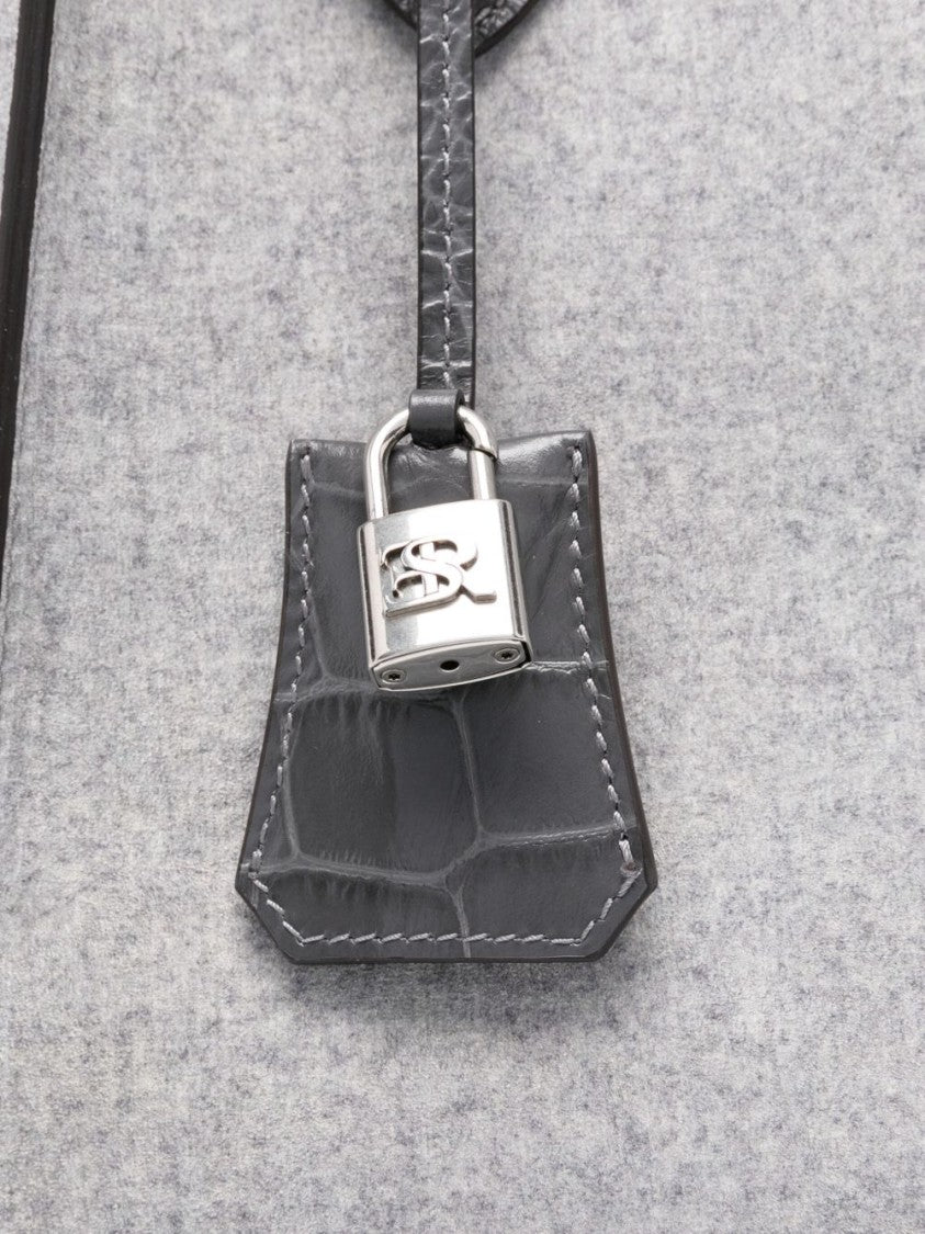 Ermanno Scervino Structured Shopper Bag With Crocodile-Embossed Accents