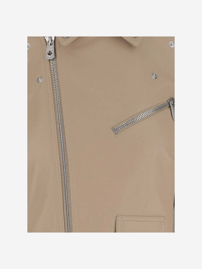 Pinko Leather Biker Jacket