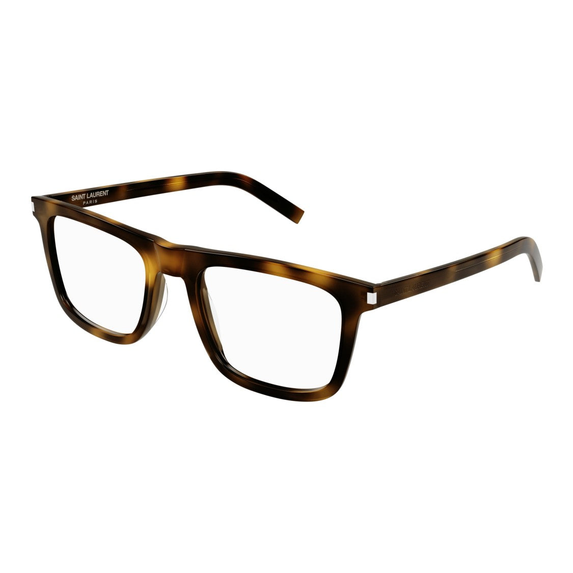Saint Laurent Sl 547 Slim Opt Slim Rectangular Tortoiseshell Eyeglasses