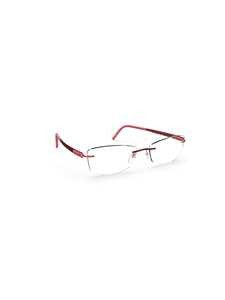 Silhouette Vibrant Red Silhouette Optical Frames With Elegant Design