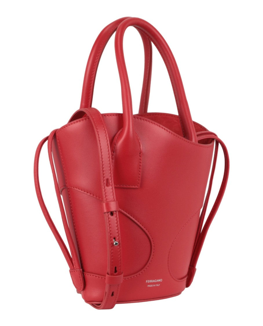 Ferragamo Cut-Out Leather Mini Tote Bag