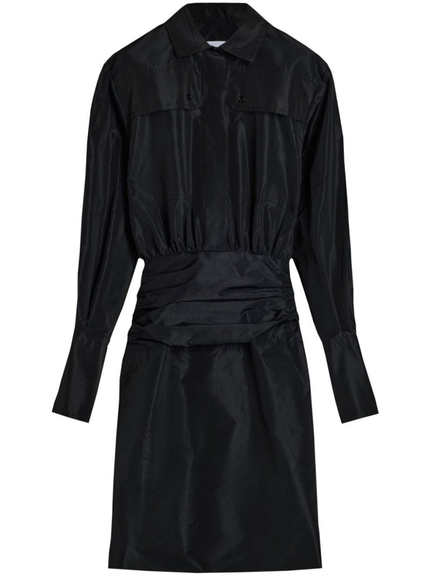 Patou Gathered Detail Mini Dress